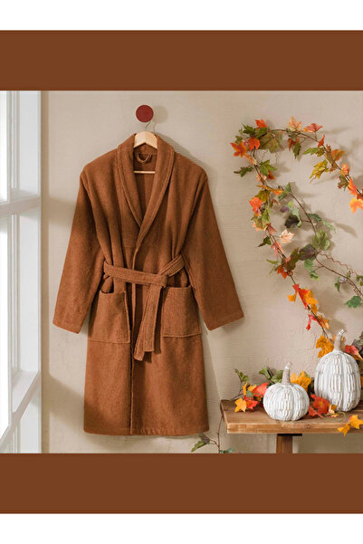 Taç Şalyaka Βαμβακερό Μπουρνούζι Κανέλα S/M