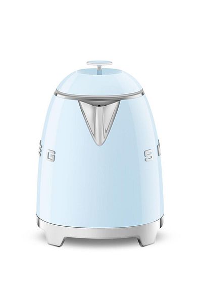 SMEG 50's Embroidered Pastel Blue Mini Kettle - Klf05pbeu