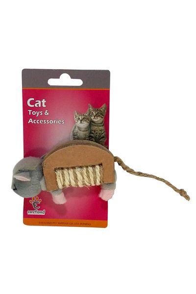Eastland Pelu Rustling Cat Toy Mouse 10X6 cm Hnzrn