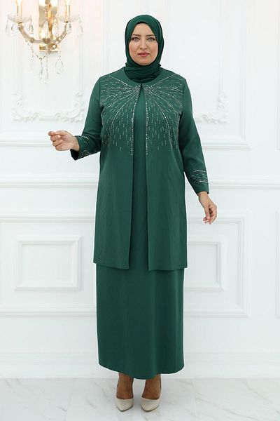 Amine Hüma Βραδινό φόρεμα Thanksgiving Emerald