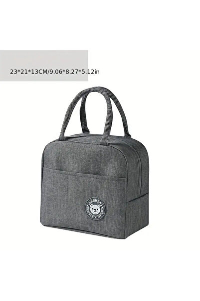 BGSignature Waterproof Thermal Food & Lunch Bag - Insulated That Provides Warm & Cold Protection - Gray