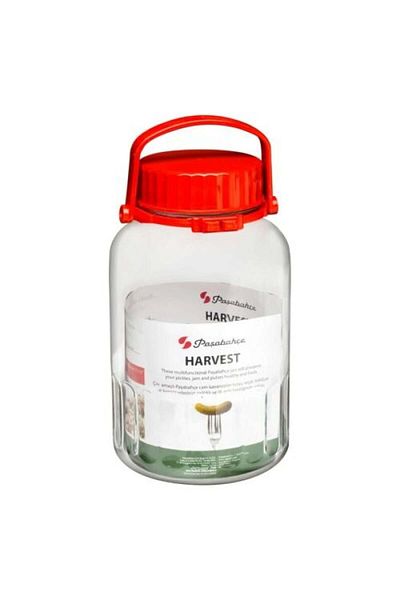 Paşabahçe Paşabashi glass jar with plastic lid, 3 litres