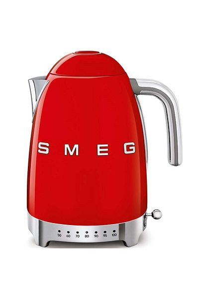 SMEG Klf04Rdeu Heat Adjustable Red Kettle
