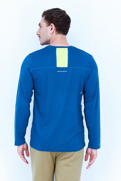 Asics Men Sportswear Fit Long Sleeve Training T-shirt, Teal Green