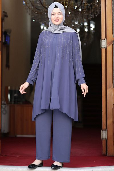 Amine Hüma Σετ Hijab Διπλό Ispirto Bade