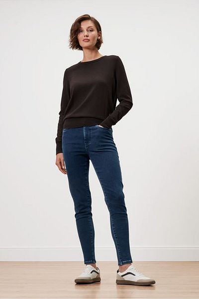 Tchibo Women Long Sleeves Knitted Sweater, Brown