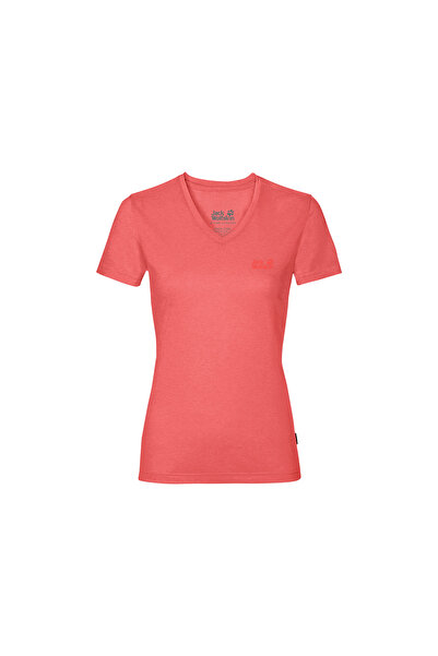 Jack Wolfskin Crosstrail T Kadın Pembe Tişört KADIN T-SHIRT 1801692-2072