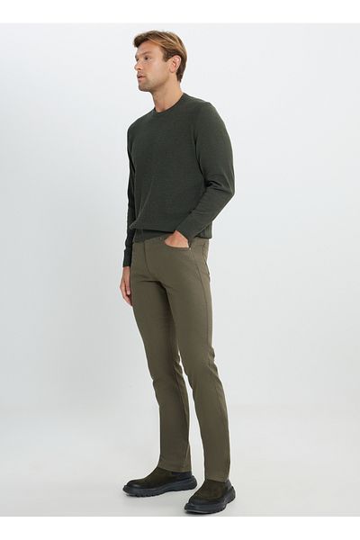 ALTINYILDIZ CLASSICS Altınyıldız Classics Crew Neck Standard Χακί Ανδρικό πουλόβερ ACE492510284/TRICO ΠΟΔΗΛΑΤΙΚΟ ΛΑΙΜΟ