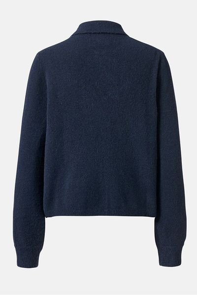 Tchibo Women Long Sleeve Knitted Cardigan, Navy Blue