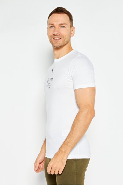 Puma x Mercedes AMG Men Sportswear Fit Short Sleeve Outdoor T-Shirt, White
