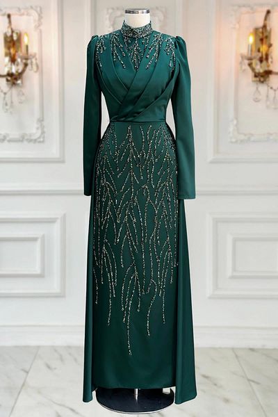 Amine Hüma Βραδινό φόρεμα Emerald Nihal