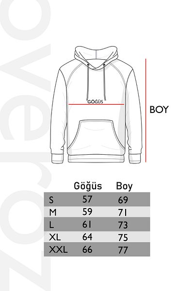 Overoz Doberman Back Printed Capuze Pilocenimsiz Beğemtli Oversize Hoodie H1193