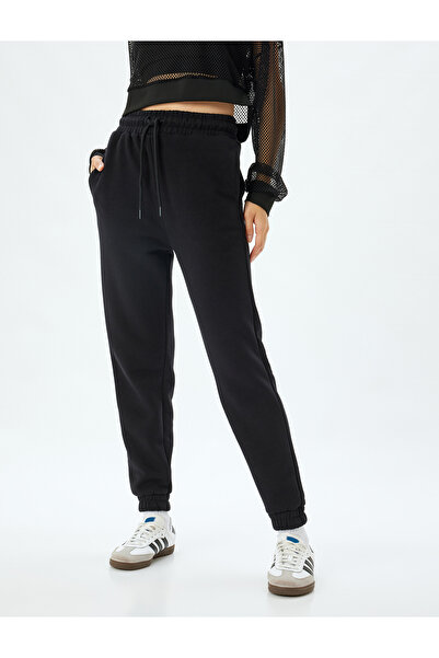Koton Ψηλόμεσο κορδόνι Jogger Sweatpants - Pocket Detailed Raster