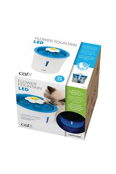 Hagen نافورة زهرة Catit 2.0 مع ضوء LED HNZRN