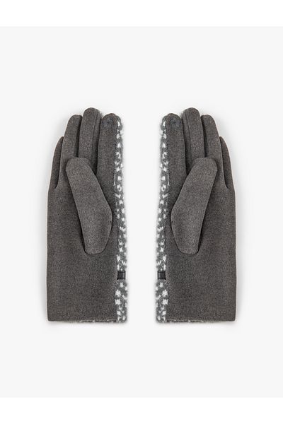 Koton Gloves Patterned Belt with Metal Accessories
