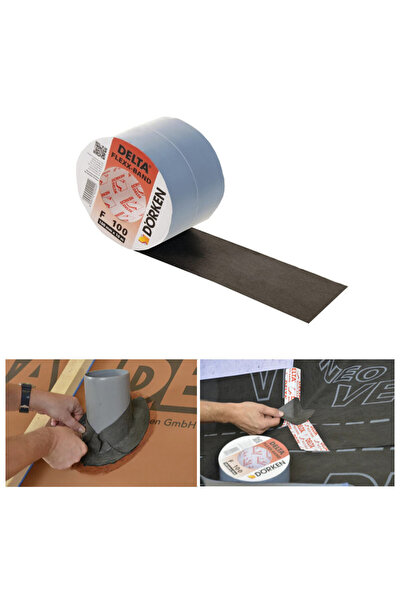 Gutsy DELTA F100 DELTA FLEXX İZALASYON BANTI 10MMX100MM KAUCÇUK TUTKALLI YÜKS...
