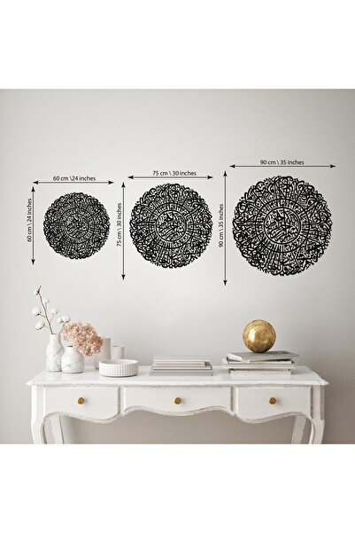 DECOVIENO Decor de perete din metal Verse-hand Kursi Decor de perete pentru birou acasă (75 CM x 75 CM)