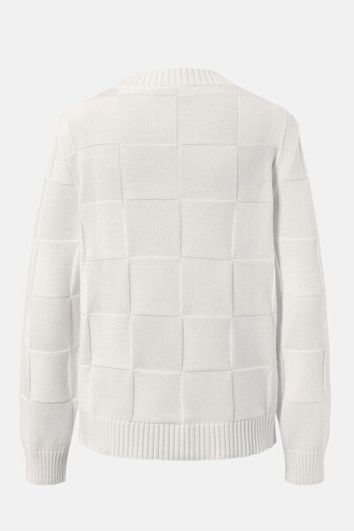 Tchibo Women V-Neck Knitted Sweater, Off White