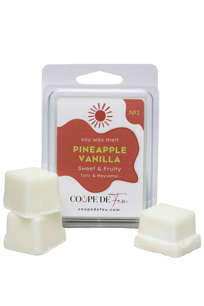 coupe de feu No.1 Pineapple Vanilla Buhurdanlık Mumu Koku Barı Soy Wax Melt 72gr