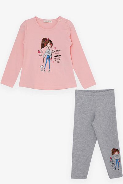 Breeze Friendship Themed Pink Suit Set for 1.5-5 Years Old Girls