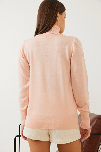 Bianco Lucci Γυναικείο πουλόβερ με ριμπ ζιβάγκο