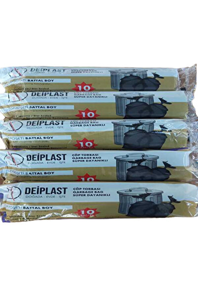 DEİPLAST Oversized Garbage Bag 75*90 cm X 5 Pieces