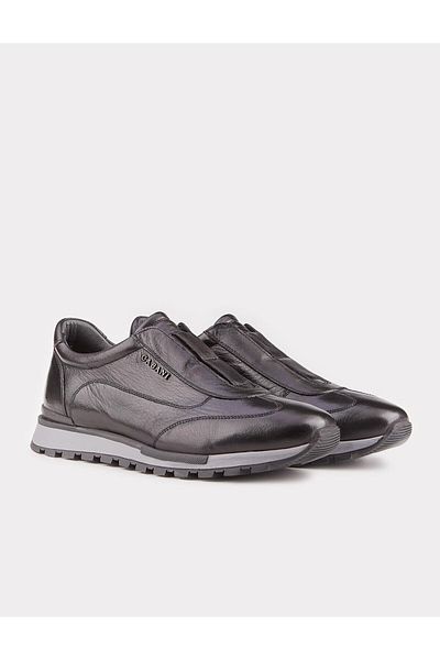 Cabani Thermo Sole Genuine Leather Black Men's Sports Shoes