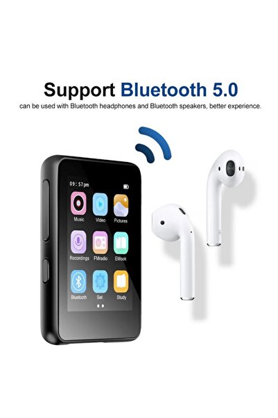 SIGHTZER Dokunmatik Ekranlı Bluetooth Lu Mp3 Mp4 Player Dahili Hoparlör Müzik Çalar 4gb Hafızalı Mp Player