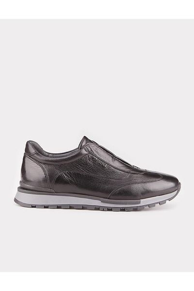 Cabani Thermo Sole Genuine Leather Black Men's Sports Shoes