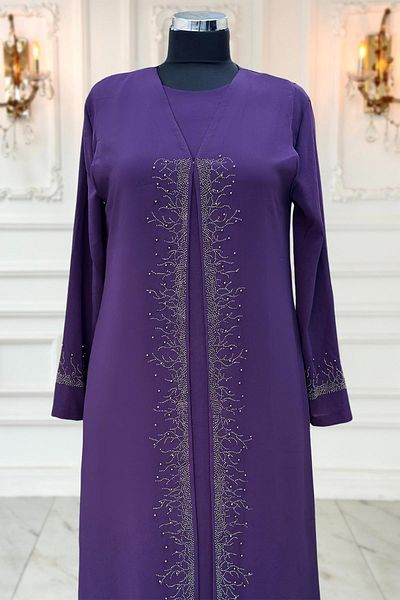 Amine Hüma Βραδινό φόρεμα Filiz Hijab Plum