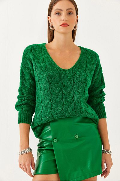 Bianco Lucci Pulover de damă din tricot cu model 85001007