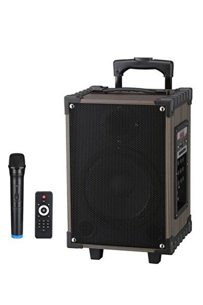 SIGHTZER Kablosuz Mikrofonlu Bluetooth Hoparlör Led Işıklı Fm Radyo Sd Kart U...