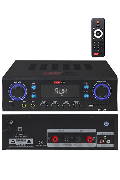 Lastvoice Lv-190 Stereo Mikser Anfi 2x200 Watt Usb Mp3 240v