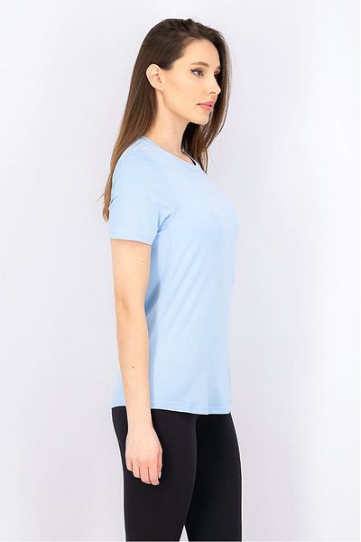 Tchibo Women Sportswear Fit Short Sleeve Training T-Shirt, Light Blue