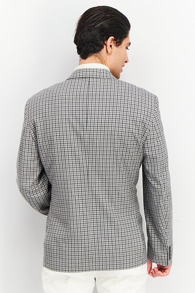 Bar III Men Slim Fit Patterned Casual Blazer, Grey