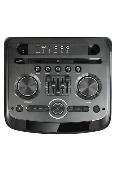SIGHTZER DEV PARTY SPEAKER ÇİFT KABLOSUZ MİKROFONLU ŞARJLI BLUETOOTH HOPARLÖR...