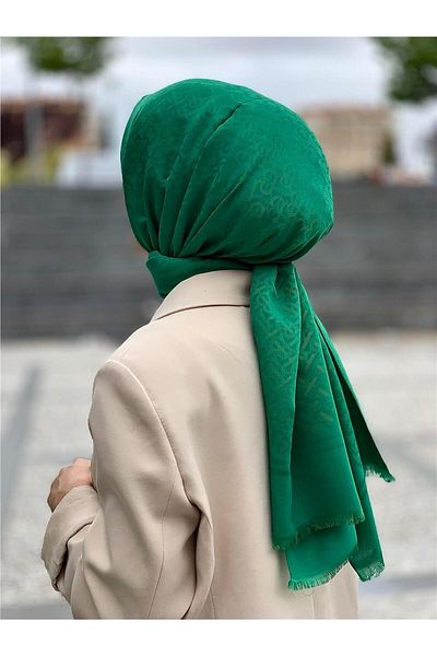 Baştacı Bumbac Jacquard B Logo Benetton Wrap