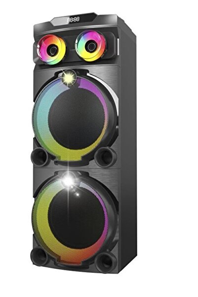 SIGHTZER DEV PARTY SPEAKER ÇİFT KABLOSUZ MİKROFONLU ŞARJLI BLUETOOTH HOPARLÖR...