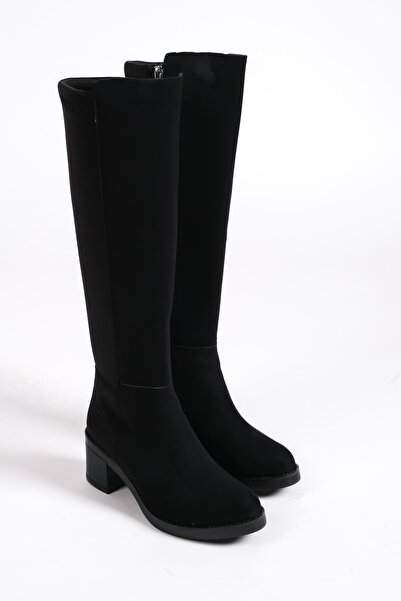 Zerenyus Γυναικείες μπότες σουέτ ορθοπεδικής σόλας FIORELLA - Χωρίς κορδόνια, φερμουάρ, αδιάβροχες και ανθεκτικές στο κρύο, ST Μαύρο