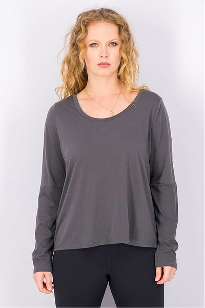 Tchibo Women Sportswear Fit Long Sleeve Outdoor Top, Grey
