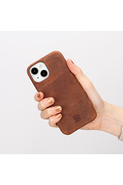 Bouletta Apple iPhone 15 Uyumlu Deri Arka Kapak F360 G2