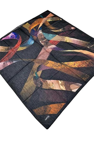 Nine Soft 0144 Black Scarf