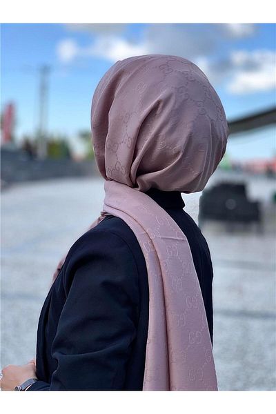 Baştacı Βαμβακερό σάλι βιζόν με λογότυπο Jacquard G