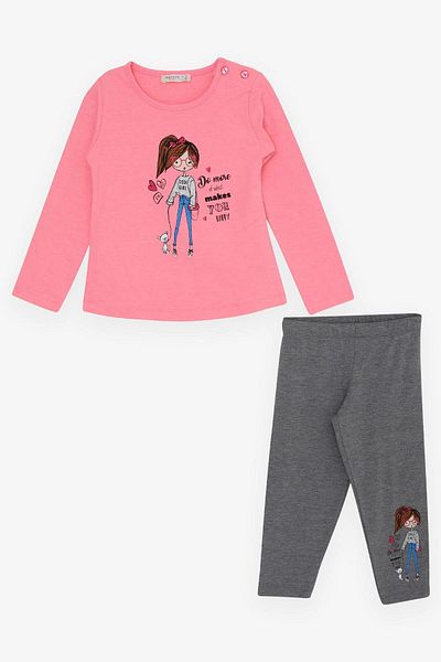 Breeze Girl's Tights Set, Friendship Themed, Girl Themed, 1.5-5 Years, Neon Pink