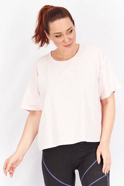 Tchibo Women Sportswear Fit Short Sleeve Training Top, Pink
