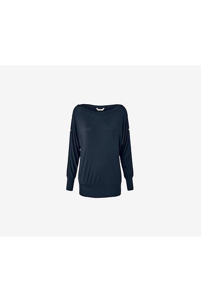 Tchibo Women Kimono Sleeves Blouse, Dark Blue