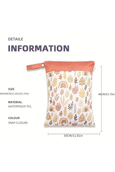 GlassySKY Çift Bölmeli Bebek Bezi/Kıyafet/Çamaşır/Kozmetik Su Geçirmez Saklama Çantası-Okul-Kreş-Havuz-Seyehat