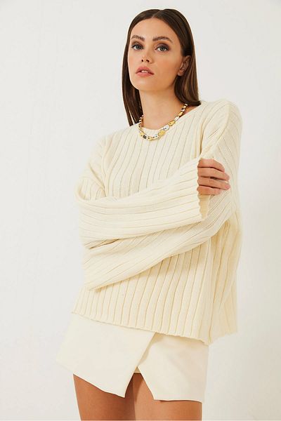 Bianco Lucci Gemusterter Strickpullover für Damen