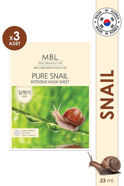 MBL Teresia Firming, Nourishing and Anti-Wrinkle Face Mask with Snail Mucin