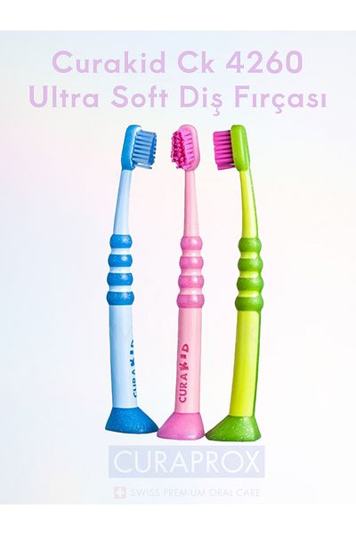 Curaprox Curakid Ck 4260 - Ultra Soft Toothbrush 0.1 Mm, 4260 Pieces, Age 0-4 Range